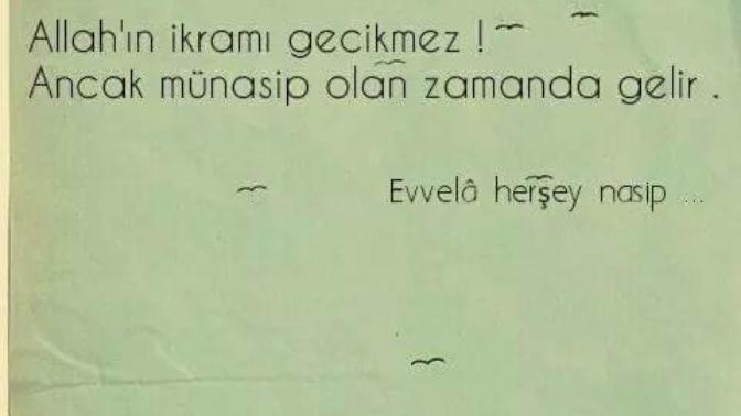 Dilediğiniz bir şey nasip olmayınca üzülür müsünüz?
