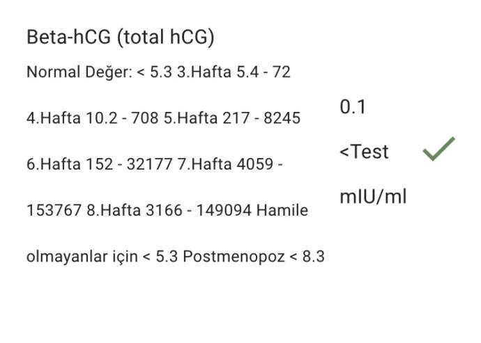 Bu sonuca göre hamile miyim?