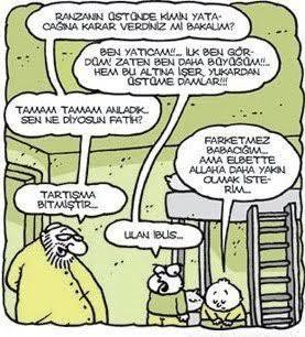 Ranzanın altında mı yatmak istersin üstünde mi?