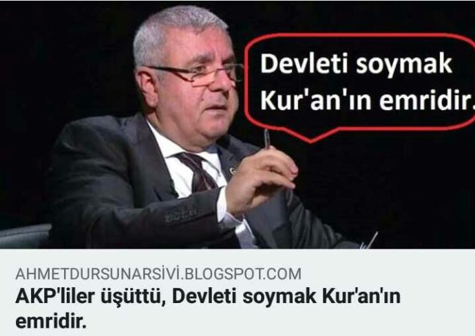 Devleti Soymak, Kuran'ın Emri mi??
