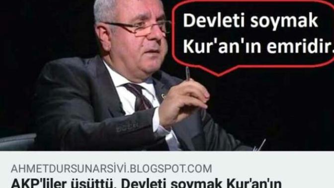 Devleti Soymak, Kuran'ın Emri mi?