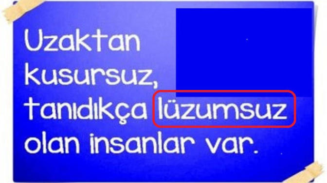 Aşk uzaktan bakınca kusursuz, yaşayınca lüzumsuz mudur?