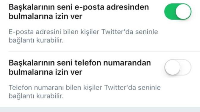 Açtığım Twitter hesabının bildirimi rehberdekilere gider mi?
