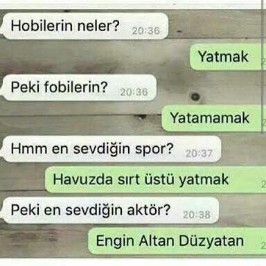 Hobi/Fobi 'leriniz var mı ??