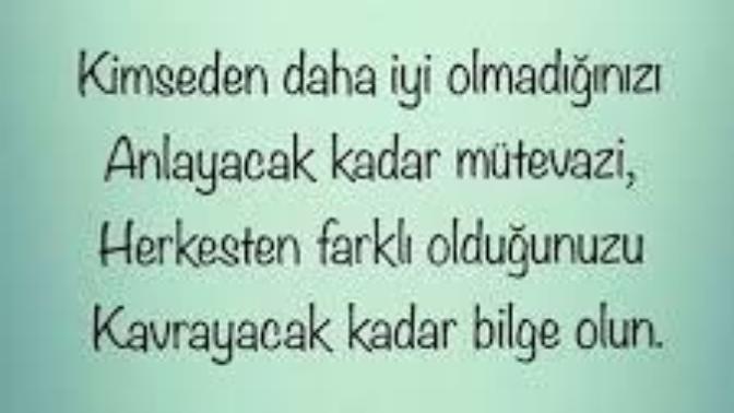 Mütevazi bir insan mısınız? Peki insanı mütevazi yapan ilke nedir?