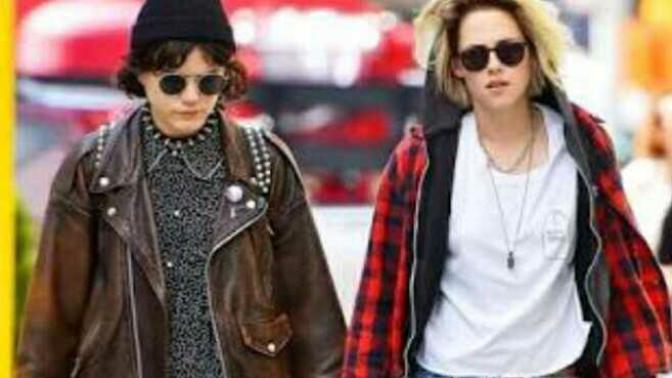Kristen Stewart eşcinsel sevgilisiyle sizce de çok tatlı değil mi?