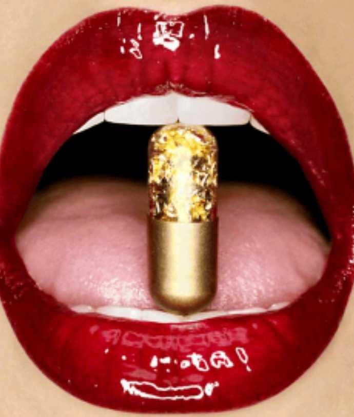 Gold pills "altın haplar" 425$'dan satılıyor, dışkınız 24 ayar altın kaplı ve parlak görünümlü. Altın sıçmak ister misiniz??