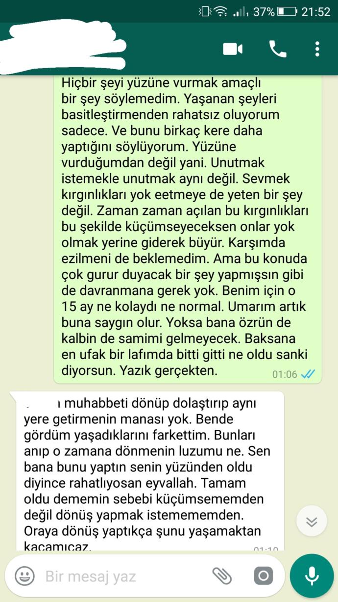 Sevgilimle kavgamız çok kötüyüm nolur bana yardım edin?