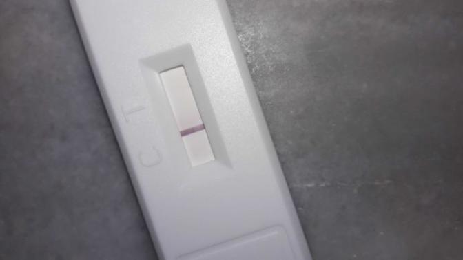 2 gün sonra teste çıkan silik cizgi?