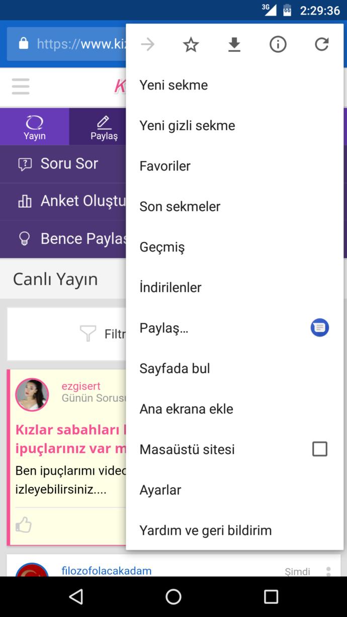 Messenger kullanmak istemiyorum ?