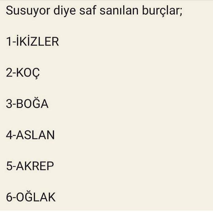 Susuyorsun diye seni de mi saf sanıyorlar?