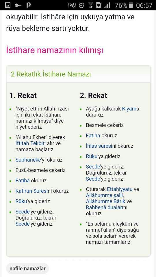 Arkadaşlar istihare nasıl yapılır?