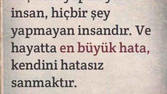 Hata yapinca hatali oldugunuzu kabulenirmisiniz?
