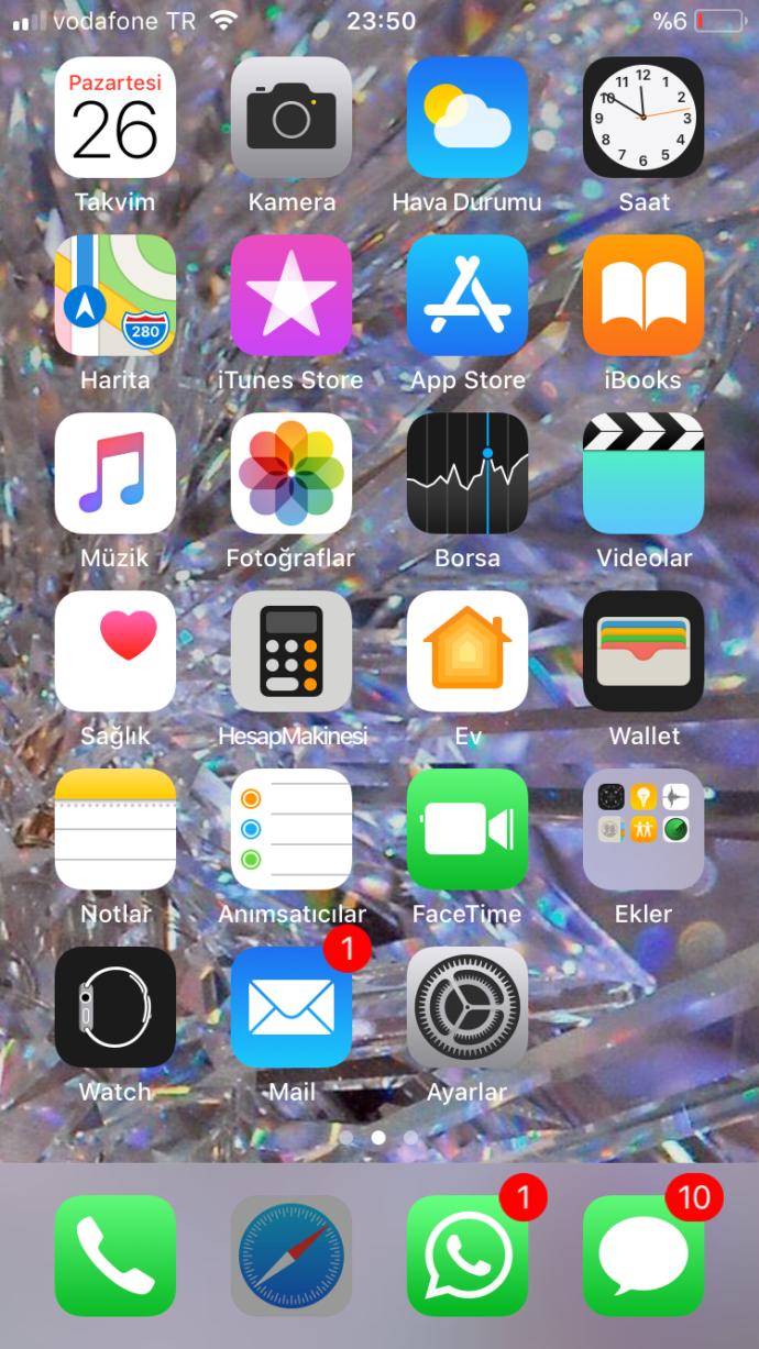 Telefon ekran resminizde ne var atında görelim?