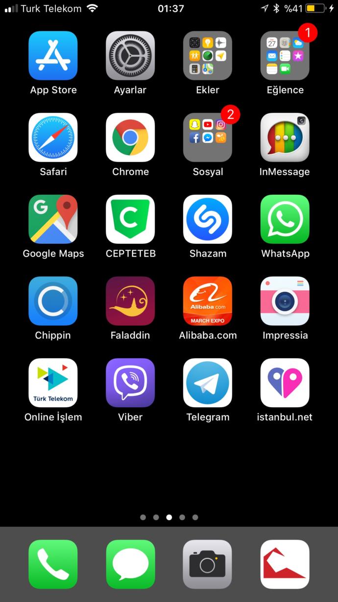 Telefon ekran resminizde ne var atında görelim?