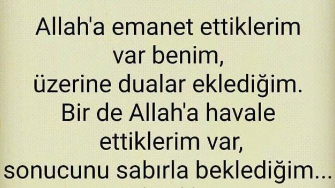 Allah'a havale ettikleriniz mi daha çook yoksa Allah'a emanet ettikleriniz mi?