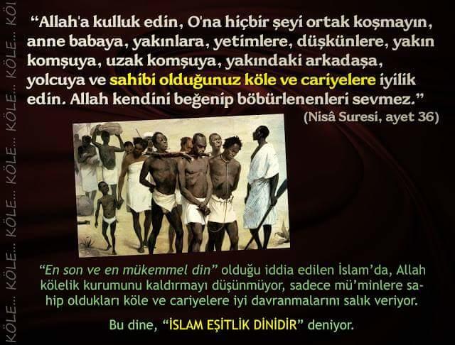 Kölelik ve cariyelik hakkında birsey sormak istiyorum ?