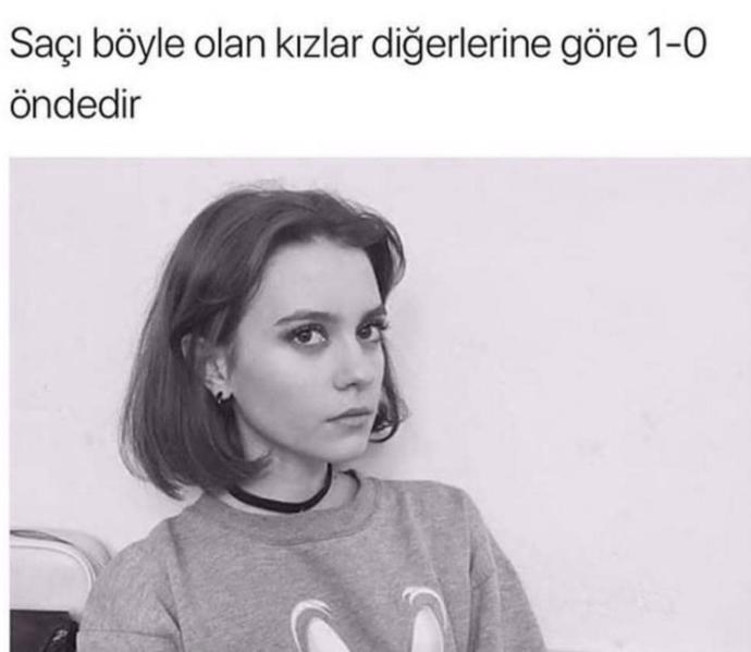 Saçı böyle olan kızlar, sizce kaç adım öndedir?
