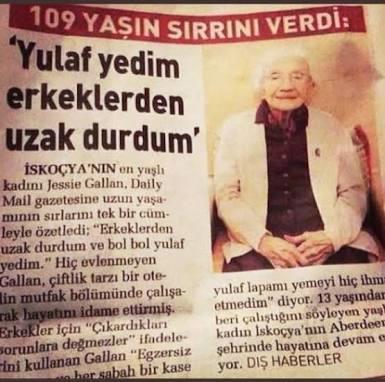 Uzun yaşamın sırrını buldum. Daha uzun yaşamak ister misiniz ?