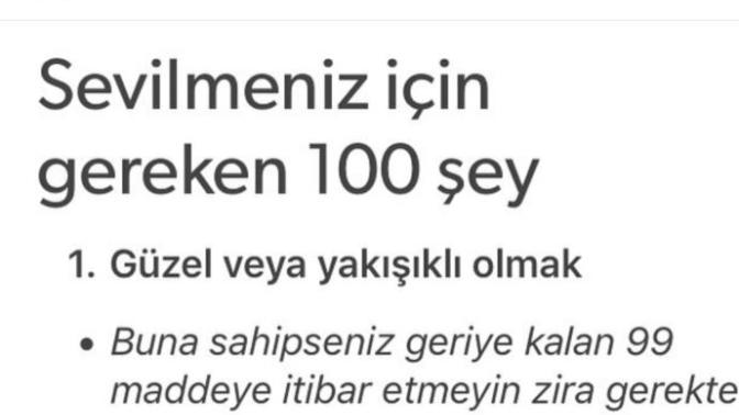 Sevilmek için illâ güzel/yakışıklı mı olmak gerekir sizce? Sevmek-sevilmek tamamen görselliğin ön planda olduğu kavramlar mı?