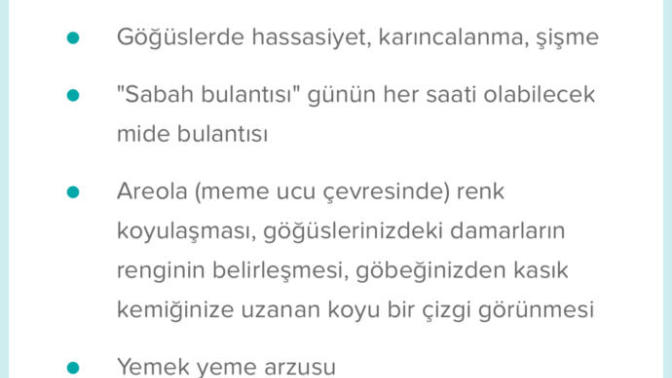 Hamileligin ilk belirtileri neler 🤔?