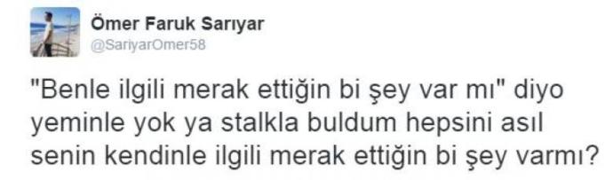 Stalk yapar mısınız?