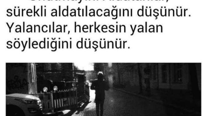 Sizi durduk yere aldatmak, yalan söylemekle suçlayan insanların aslında aldatan ve yalancı kişiler olduğunu düşünür müsünüz?