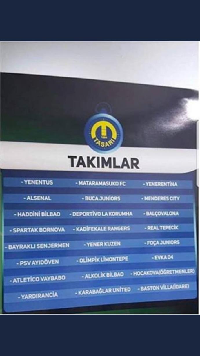 Futbol ⚽ turnuvası için Takım ismi önerir Misiniz?