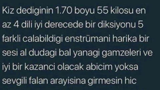 Erkekler katılıyor musunuz kız dediğin nasıl olmalı?