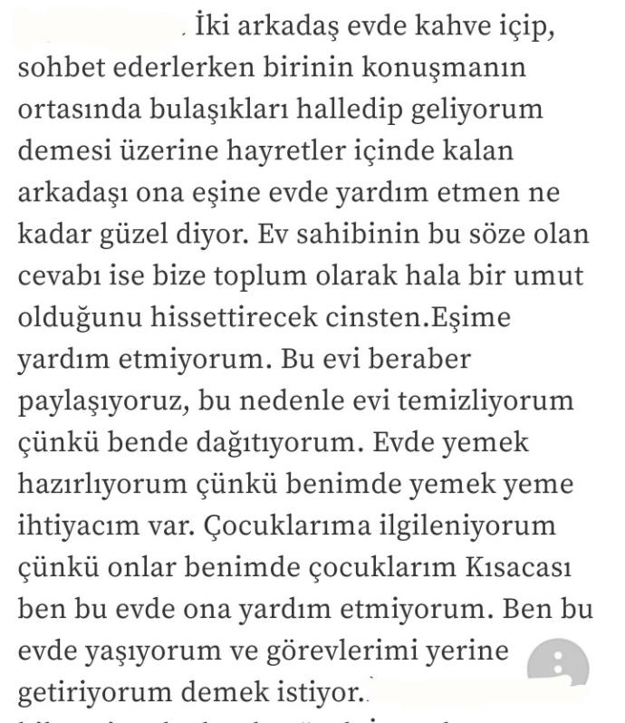 Bir erkeğin eşiyle evi işi yapması, eşine yardım etmek midir yoksa bu zaten erkeklerinde bir görevi midir??