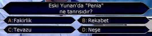 Eski Yunan'da "Penia" ne tanrısıdır?