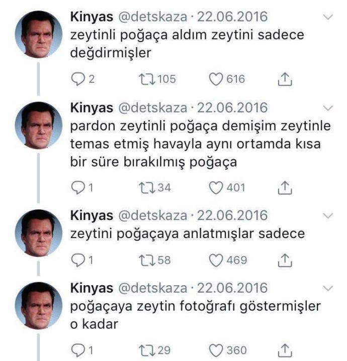 Aldığı zeytinli pohaça’da zeytin olmamasına sinirlenen adam sizce haklımı?