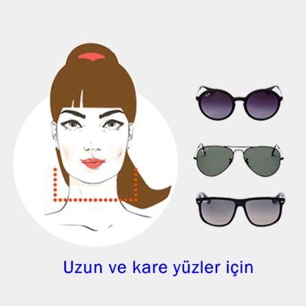 Uzun yüz tipim var ama kahkül kullanıyorum hangi model güneş gözlüğü bana yakışır?