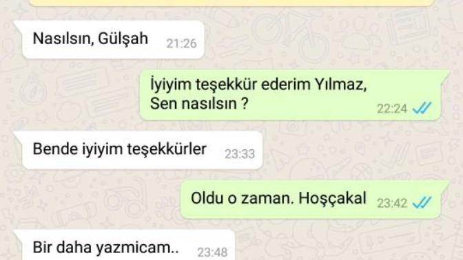 3 ay süre sonra böyle  bir  mesaj atan sevgili?