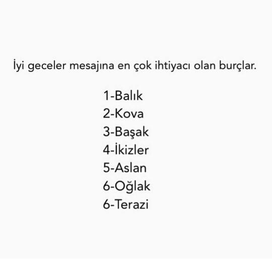 İyi geceler mesajına en çok ihtiyacı olan burçları görebilirmiyiz??
