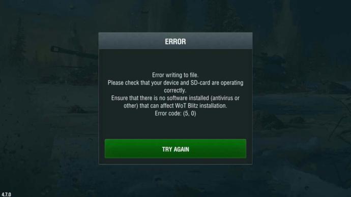 World of Tanks blitz oynunu indirdim boyle  bir  sorunla karsilasdim nasil coze bilirim yardim edin lutfen??