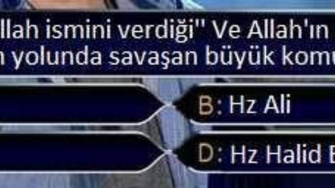 "Allah'ın Seyfullah ismini verdiği" Ve Allah'ın kılıcı anlamına gelen ve islam yolunda savaşan büyük komutan hangisidir?