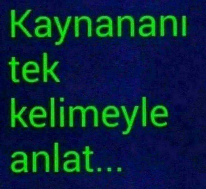 Tek kelimeyle kayınvalideniz anlat deseler ne derdiniz?