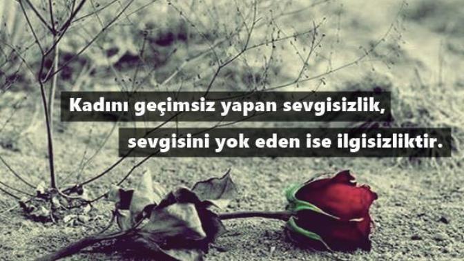 İlgisizlik insanın sevgisini bitiren nedendir, sevgiyi yok eden üç şeyi saymanızı istesem ilgisizlik kaçıncı sırada yer alır?