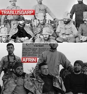 Mehmetçik Ata’sının izinde!<br />Afrin’deki yiğitlerimiz Atatürk’ün cephedeki pozları gibi pozlar vererek tarihe selam yolluyor. Nasıl?
