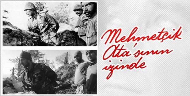 Mehmetçik Ata’sının izinde!<br />Afrin’deki yiğitlerimiz Atatürk’ün cephedeki pozları gibi pozlar vererek tarihe selam yolluyor. Nasıl?