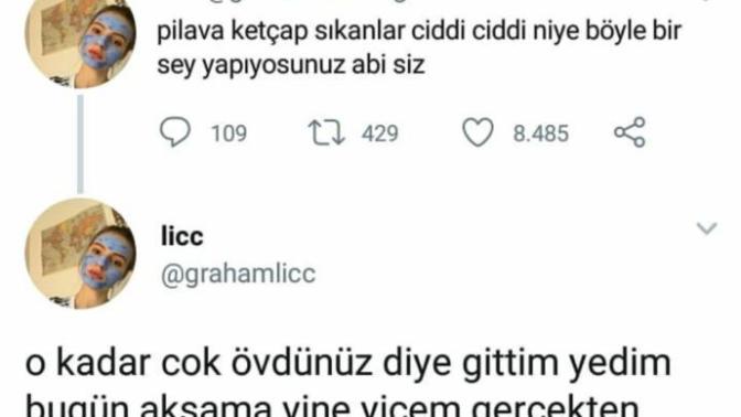 Ketcapli pilav yediniz mi?