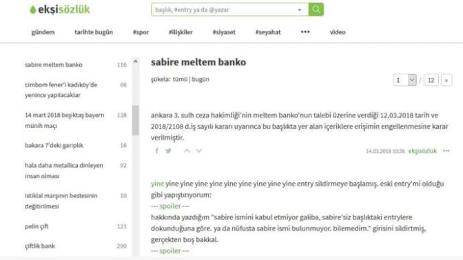 Ekşi Sözlük ve Meltem Banko olayında sizce kim haklı?