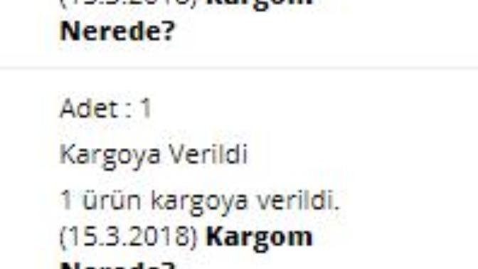 D&R alışverişim ve parçalı kargo?