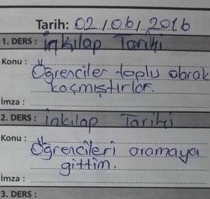 Lise hayatınız boyunca hiç arkadaşlarınızla toplu olarak okuldan kaçtınız mı?