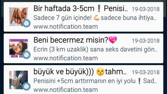 +18 bildirim geliyor?