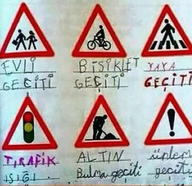 Trafik levhası olsanız sevgilinize hangi işareti gösterirdiniz? 