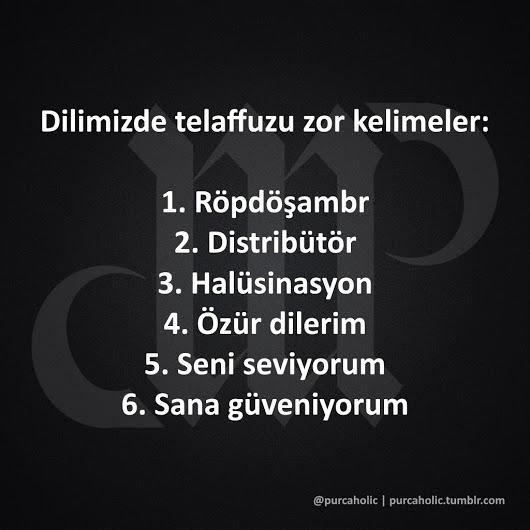 Günlük hayatta telaffuz etmekte en çok zorlandığınız kelimeler nelerdir ?