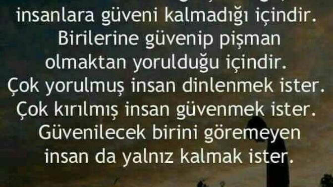 Bazen neden yalnız olmak istenir?
