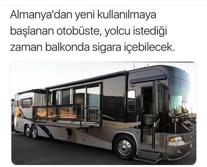 Balkonda sigara içmeli otobüs fikrine nasıl bakıyorsunuz?